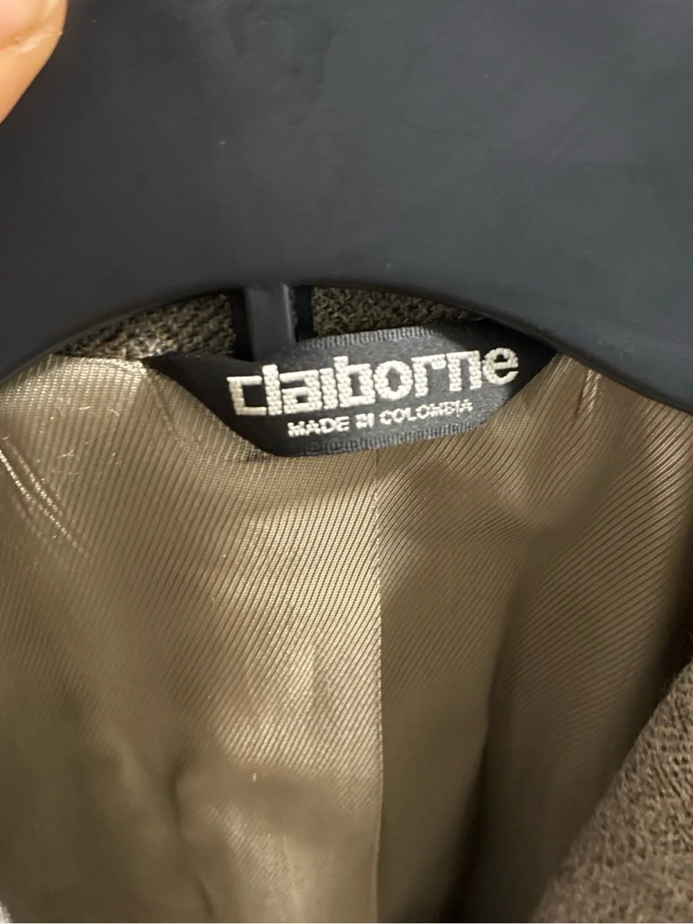 Vtg Claiborne Men's Taupe Wool Alpaca Sport Coat
